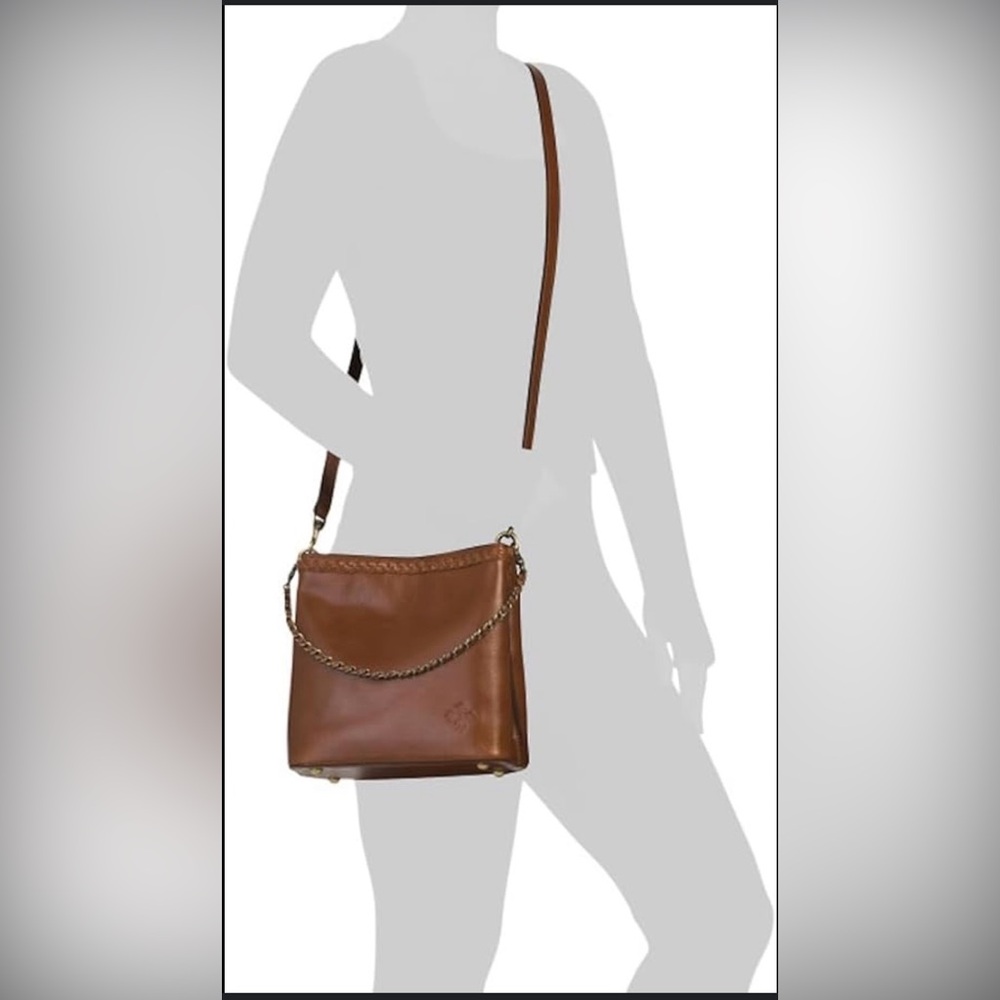 NWT~ PATRICIA NASH HAND TOOLED LEDRA COGNAC LEATHER TOTE BAG TWO STRAPS - Picture 11 of 11